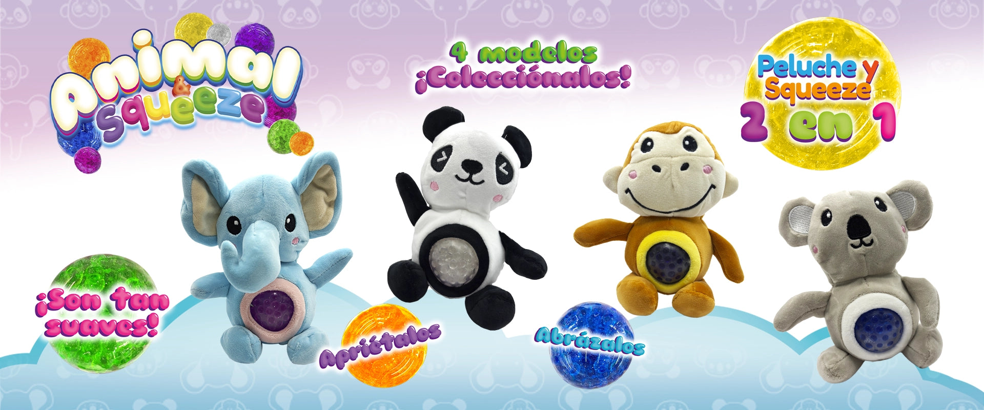 Peluche y Squeeze - Animal & Squeeze