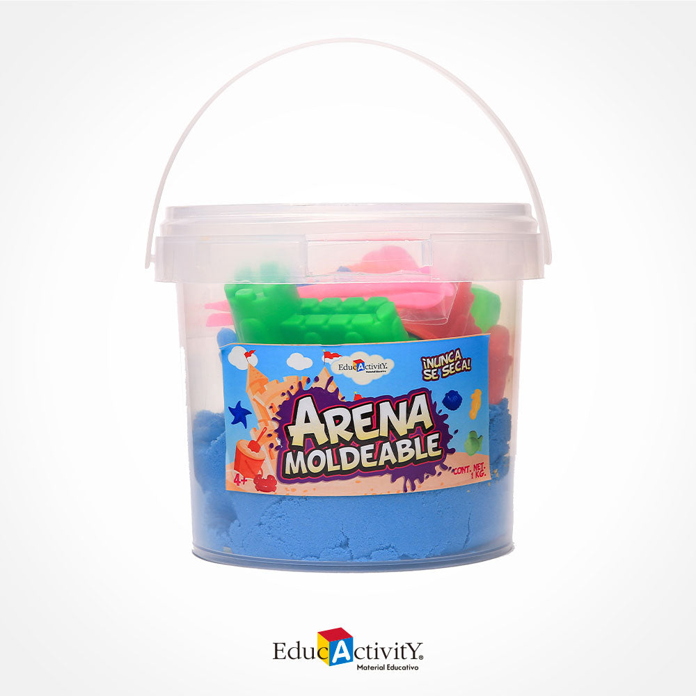 Cubeta con Arena Moldeable 1kg