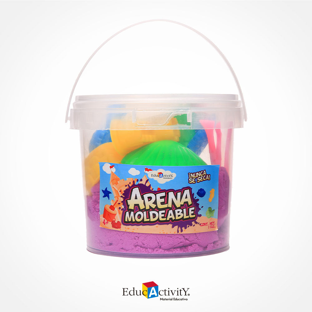 Cubeta con Arena Moldeable 1kg