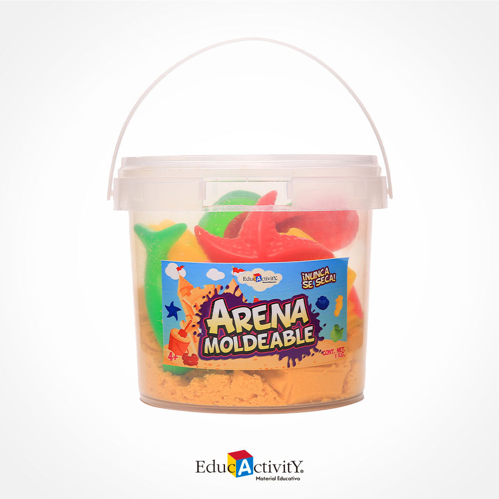 Cubeta con Arena Moldeable 1kg