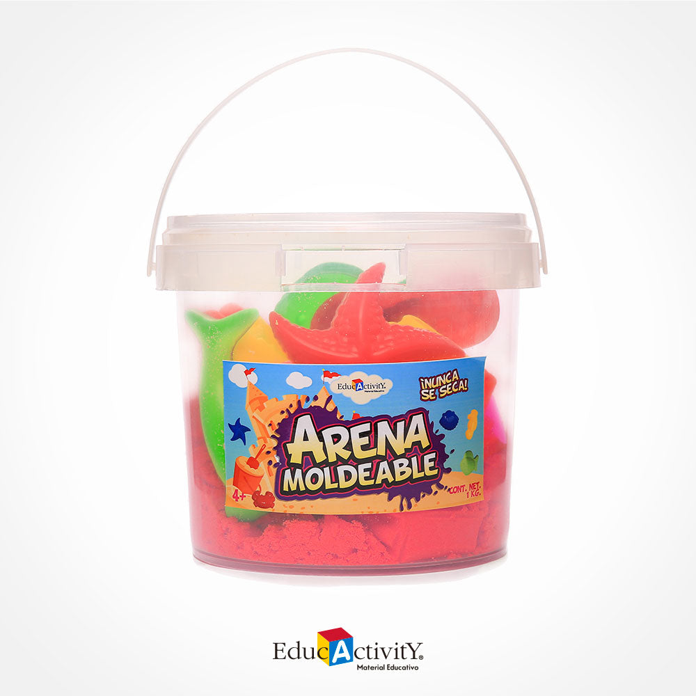 Cubeta con Arena Moldeable 1kg