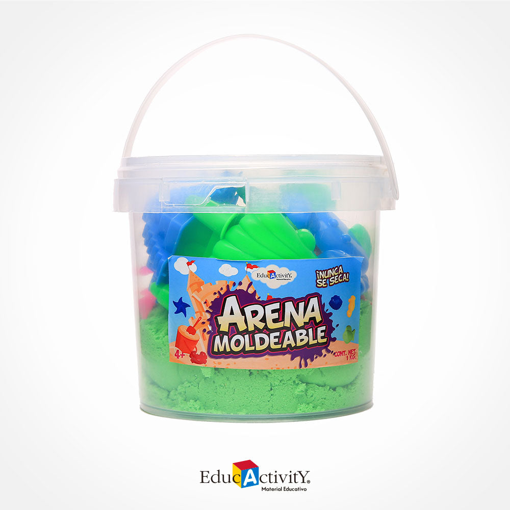 Cubeta con Arena Moldeable 1kg