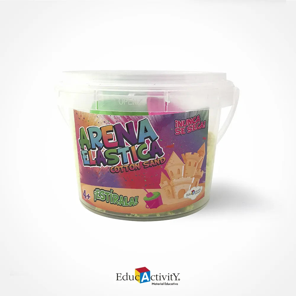 Cubeta con Arena Elástica 180g