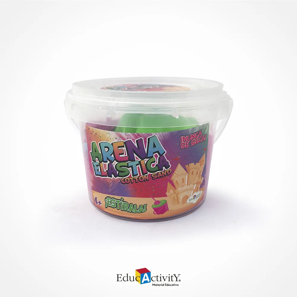 Cubeta con Arena Elástica 180g